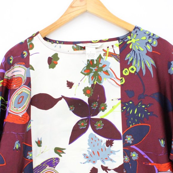 Drapers & Damons Blouse Top Womens Multicolor Lightweight Floral Pattern Size L - Picture 5 of 9